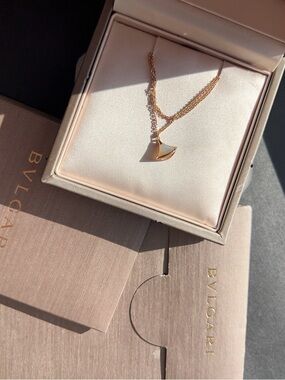 BVLGARI 18k Pink Gold And Mother Of Pearl Divas' Dream Bracelet